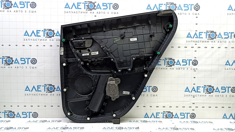 Door trim panel rear left Kia Niro 17-22 HEV, PHEV black, insert gray, rubber armrest, worn, without handle