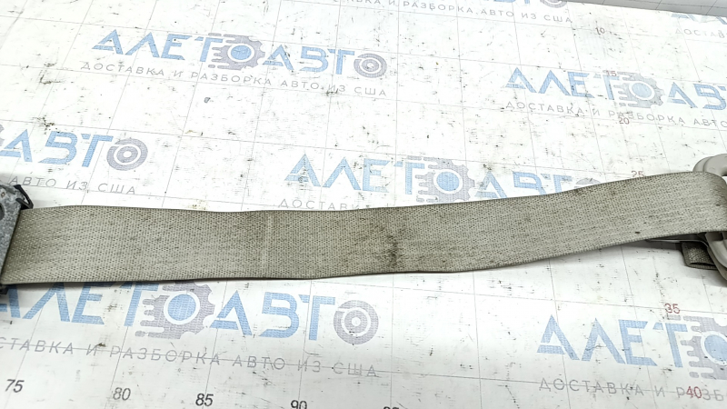 Seat belt rear left Dodge Grand Caravan 11-17 beige, 2nd row, water damage