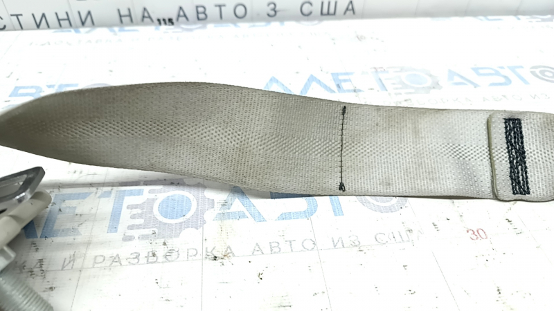 Rear center seat belt for Nissan Leaf 13-17, gray, dry-cleanable