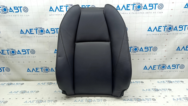 Mazda 3 19-22 driver's seat back upholstery, black leather, non-heated
