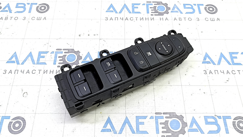Front left window lift control Kia Niro 17-22 HEV, PHEV 1 auto, black, without auto-folding, worn