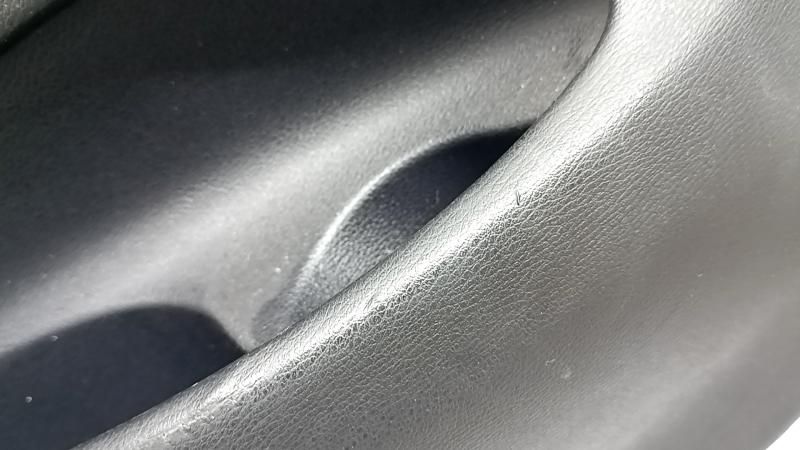 Door trim card rear left BMW X5 F15 14-18 leather black Dakota without curtain, Harman Kardon, insert and armrest black leather, molding under the tree, with backlight and handle, scratches, tears, no