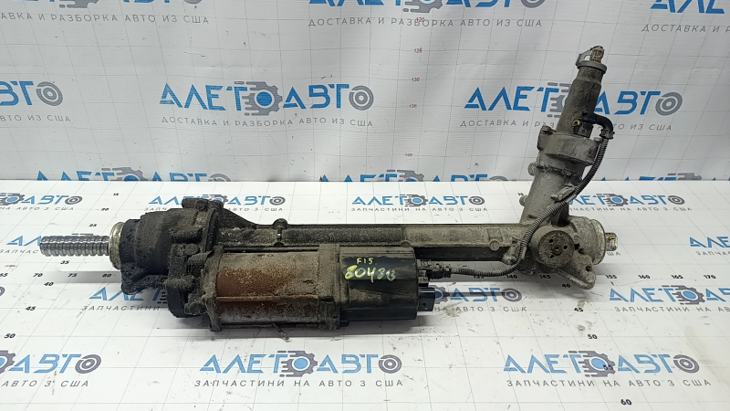BMW X5 F15 14-18 Power Steering Rack, Without Tie Rods, Contact with Water, Rusty, Rusty Shaft