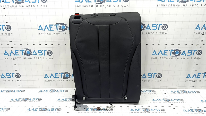 Rear seat back, 2nd row, right, BMW X5 F15 14-18, black Dakota leather, heated, scratches, dented