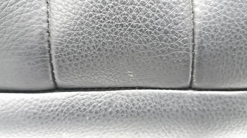 Rear seat back, 2nd row, right, BMW X5 F15 14-18, black Dakota leather, heated, scratches, dented