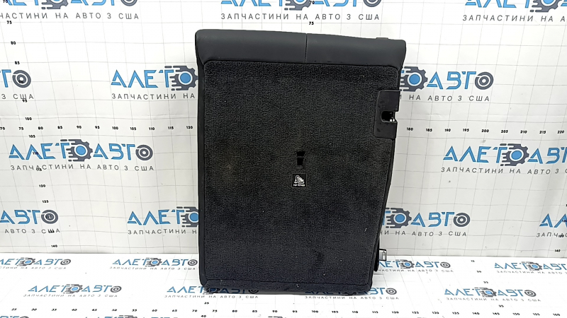 Rear seat back, 2nd row, right, BMW X5 F15 14-18, black Dakota leather, heated, scratches, dented