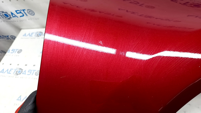 Front right wing Toyota Venza 21-24 red 3T3, aluminum, micro-cracks in the varnish