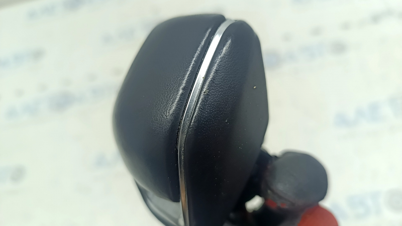 Toyota Venza 21-24 black leather gear knob with scratches