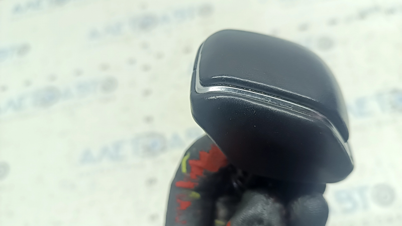 Toyota Venza 21-24 black leather gear knob with scratches