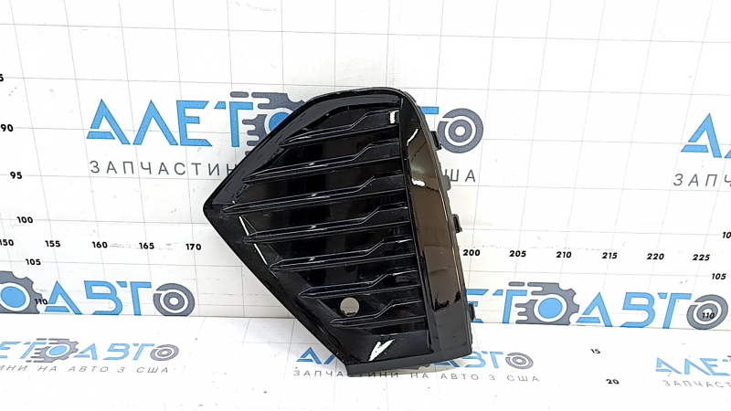Left front bumper grille Volvo XC60 22-25, gloss black, with parking sensors, R-Design, sand