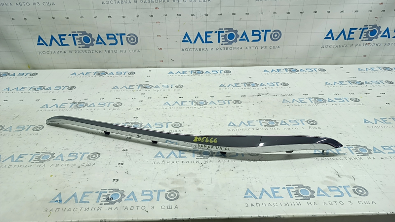 Upper left front bumper molding for Toyota Venza 21-24, chrome, sand, swollen chrome