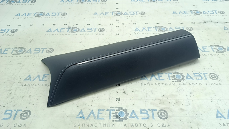 Toyota Venza 21-24 right lower dashboard trim, black, gray stitching