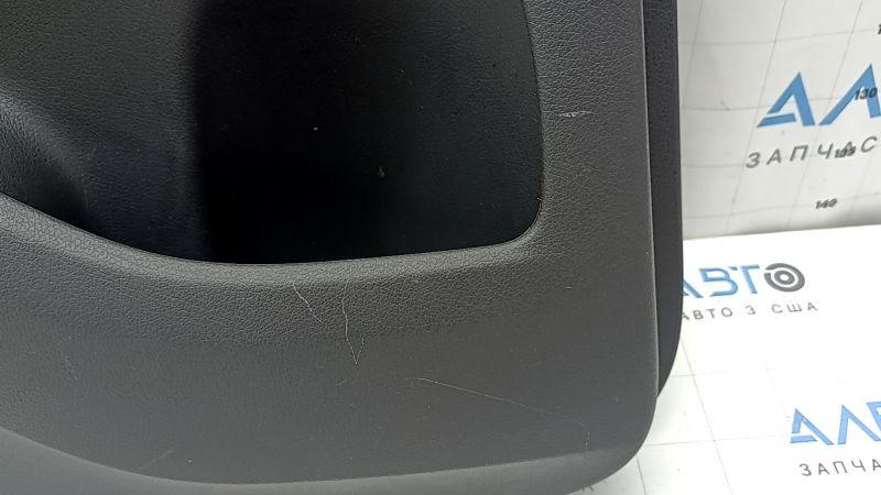 Door trim panel rear left complete Mercedes W167 GLE 350 450 20-23 dark gray, insert and armrest beige leather, molding under dark wood, Burmester, without curtain, scratches, needs cleaning