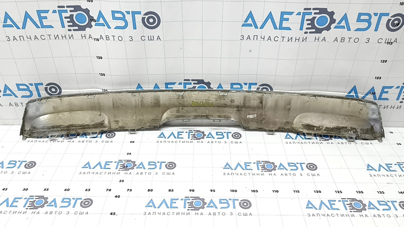 Mercedes W167 GLE 350 450 20-24 rear bumper lip trim, chrome, dent, cracks, broken mount, scratches