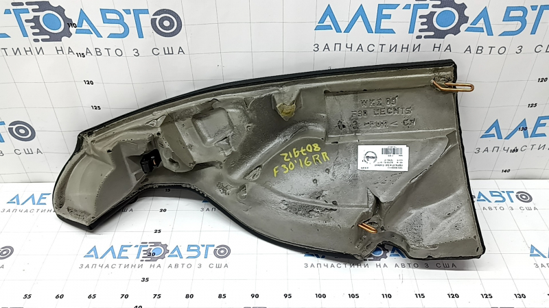 Right rear seat side panel for BMW 3 F30 16-18, black leather, dented