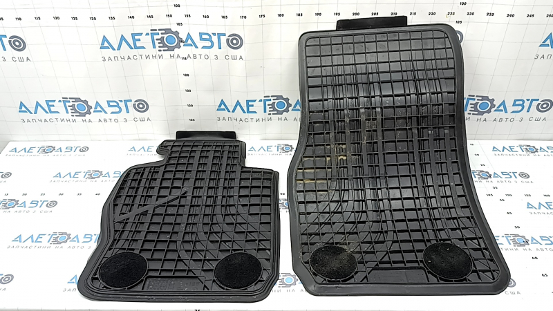 Set of floor mats for BMW 3 Series F30 12-18, black rubber