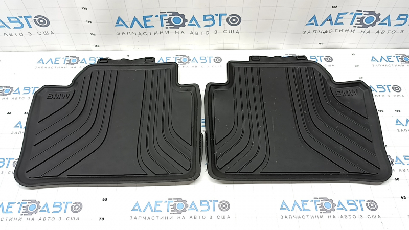Set of floor mats for BMW 3 Series F30 12-18, black rubber
