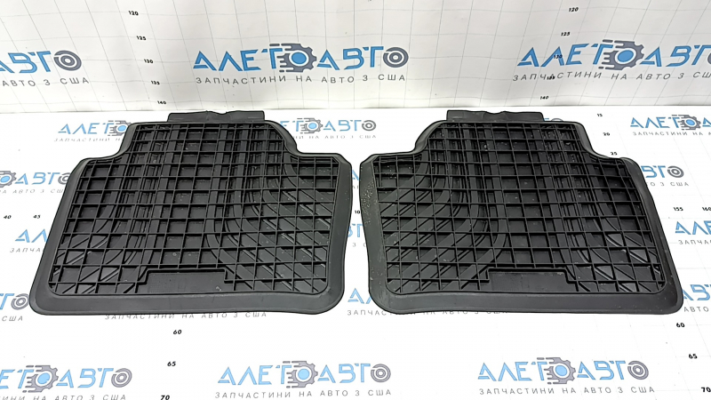 Set of floor mats for BMW 3 Series F30 12-18, black rubber