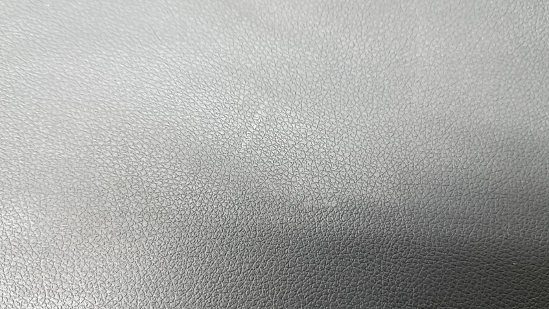 Kia Sportage 17-22 black rear left door panel, black eco-leather armrest, gray stitching, scratches