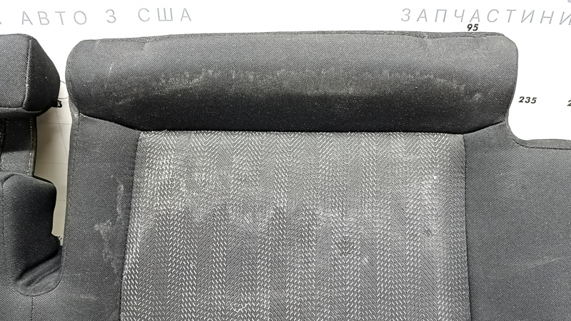 Kia Sportage 17-22 rear seat cushion, black cloth, LX, gray stitching, dry-cleanable