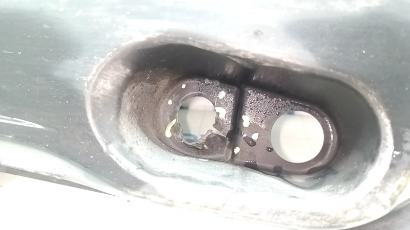 Front left underbody protection for Toyota Rav4 19-25 hybrid, USA built, tears, cracks, dents, scuffs