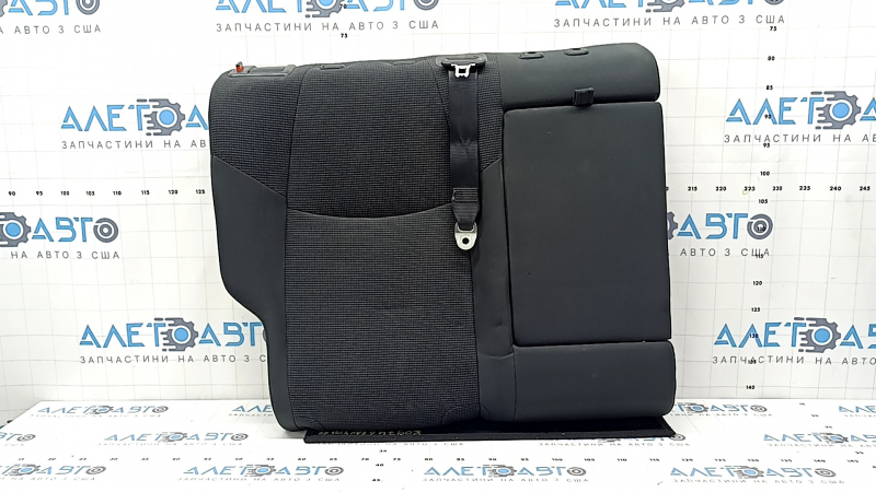 Rear seat, 2nd row, upper part, right, Toyota Rav4 19-25, cloth, black, hybrid, with belt, needs cleaning, scratch on plastic, dented
