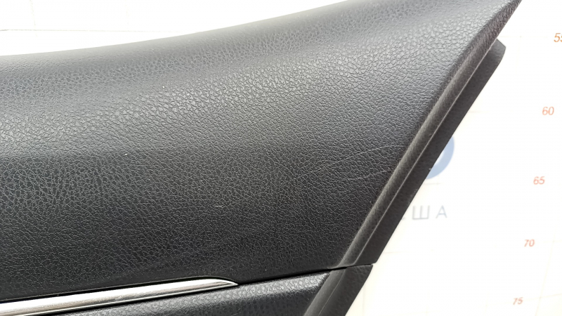Door trim panel rear right Toyota Camry v70 18-23 black with black plastic insert, rubber armrest, with handle, scratches
