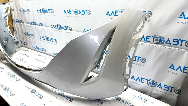 Bare front bumper Nissan Ariya 23-25 white XGA, tears, scratches