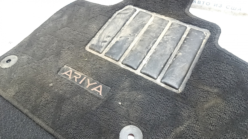 Set of floor mats for Nissan Ariya 23-25, black cloth, for cleaning