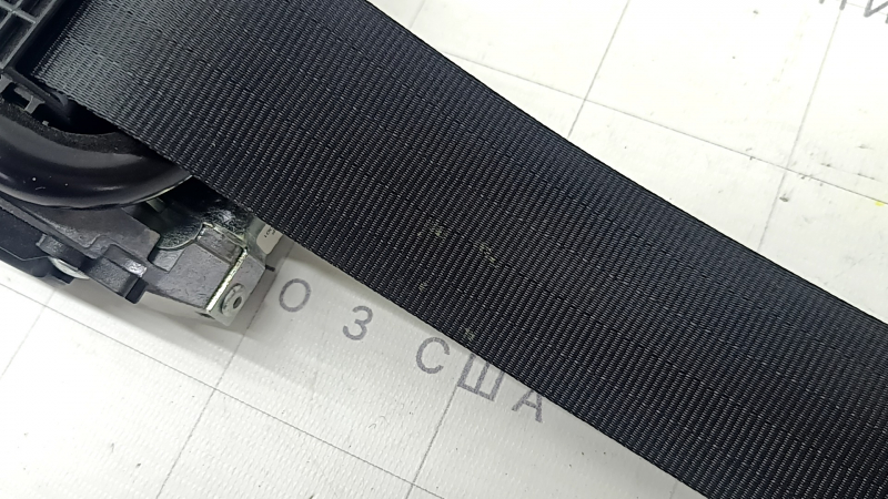 Seat belt, 3rd row, left, Volvo XC90 16-23, black, for cleaning