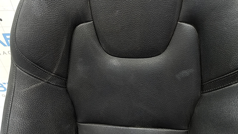 Volvo XC90 16-25 passenger seat back upholstery, black leather, heated, ready to clean