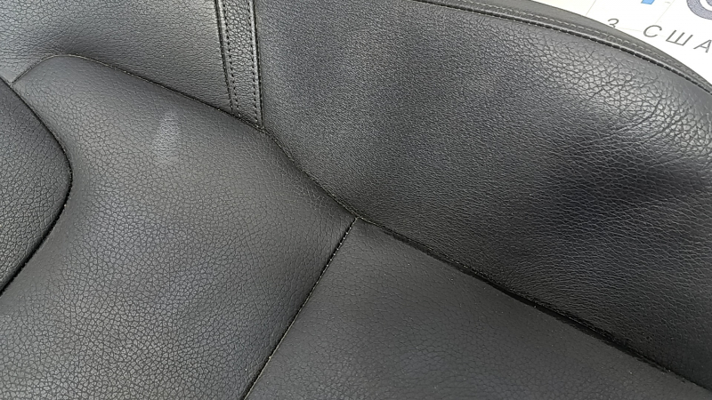 Volvo XC90 16-25 passenger seat back upholstery, black leather, heated, ready to clean