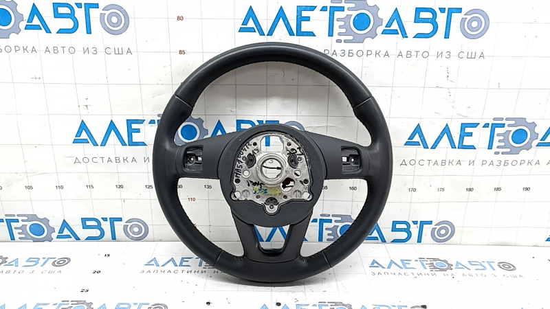 Audi A5 F5 18-19 steering wheel, bare, gray leather, heated, paddle shifters, no buttons or paddles, scratches