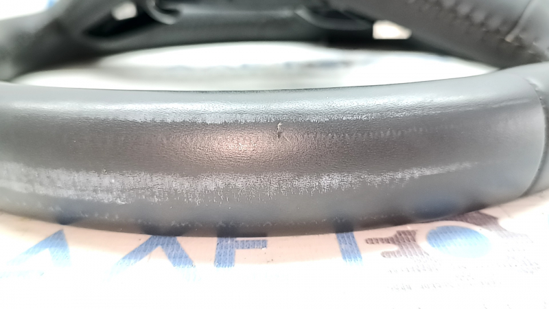 Audi A5 F5 18-19 steering wheel, bare, gray leather, heated, paddle shifters, no buttons or paddles, scratches