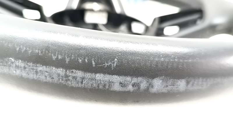 Audi A5 F5 18-19 steering wheel, bare, gray leather, heated, paddle shifters, no buttons or paddles, scratches