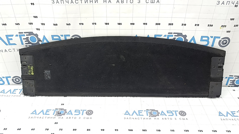Rear shelf BMW 4 F36 15-20 Gran Coupe, front part, black, worn, tears, faded, needs cleaning