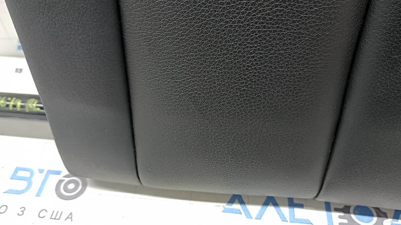 Rear seats, 2nd row, upper left, BMW 4 Series F36 15-20 Gran Coupe, no sunroof, black leather with heating and seat belt, Sport, dented, scratches, needs cleaning
