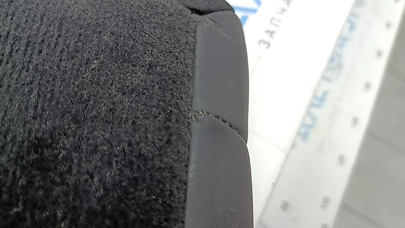Rear seats, 2nd row, upper left, BMW 4 Series F36 15-20 Gran Coupe, no sunroof, black leather with heating and seat belt, Sport, dented, scratches, needs cleaning