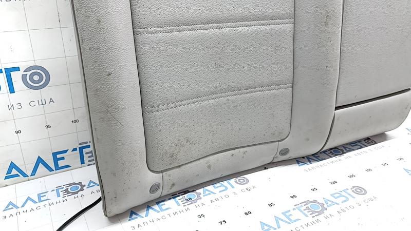 Rear row of seats, upper part, right, VW Passat b8 16-19 USA, gray leather, with armrest, dry-cleanable
