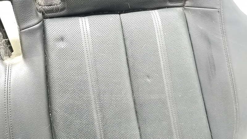 Rear seat cushion for Audi A6 C7 12-18, black leather with perforation, heated, dents, cracked, needs cleaning