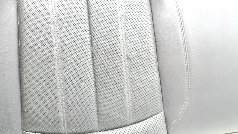 Rear seat cushion for Audi A6 C7 12-18, black leather with perforation, heated, dents, cracked, needs cleaning
