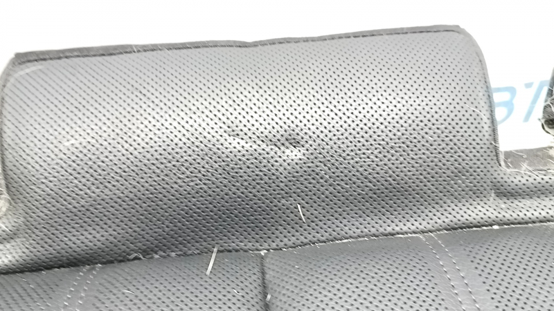 Rear seat cushion for Audi A6 C7 12-18, black leather with perforation, heated, dents, cracked, needs cleaning