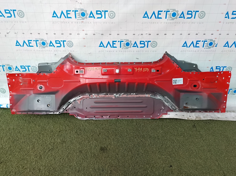 Ford Mustang mk6 15" Rear Panel - 2-Piece Coupe, Drilled, Red