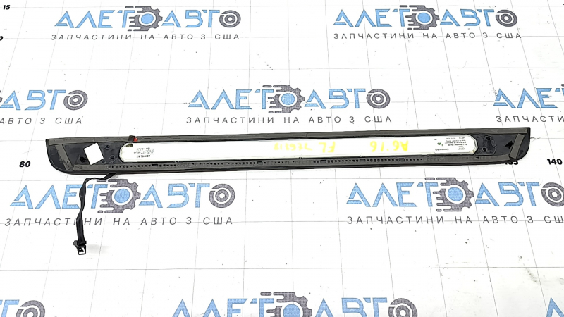 Audi A6 C7 12-18 black, chrome, illuminated, front left outer door sill plate, scratches
