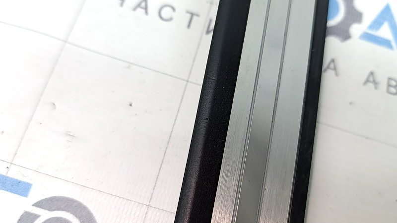 Audi A6 C7 12-18 black, chrome, illuminated, front left outer door sill plate, scratches