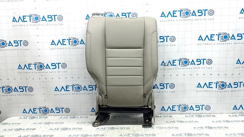 Rear seat backrest, 2nd row, right, Ford C-max MK2 13-18, beige leather, water contact, dented, needs cleaning