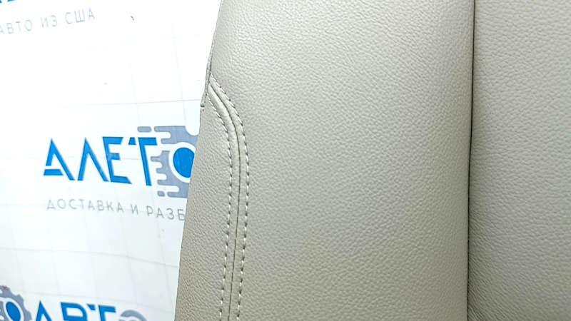 Rear seat backrest, 2nd row, right, Ford C-max MK2 13-18, beige leather, water contact, dented, needs cleaning