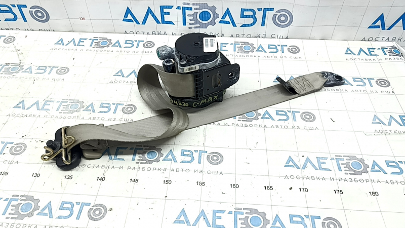 Ford C-max MK2 13-18 passenger seat belt, grey, water damaged, needs cleaning