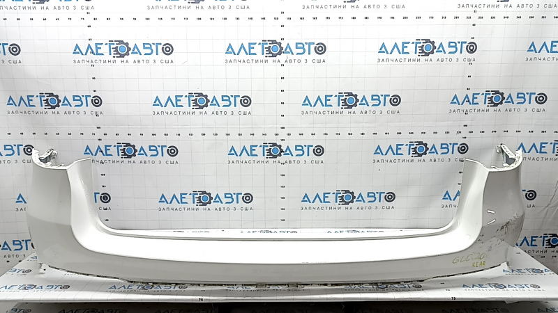 Bare rear bumper for Mercedes GLC 300 20-22 with parking sensors and Park Assist, white