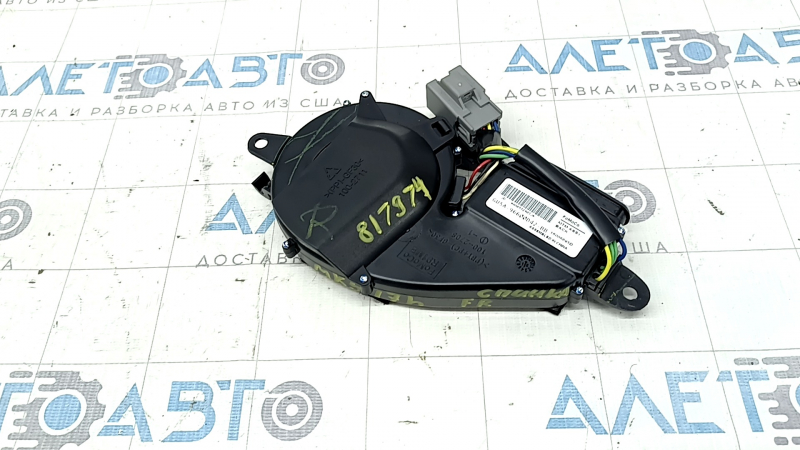 The upper passenger seat back blower fan for a Ford Fusion mk5 13-20 has a broken mount.